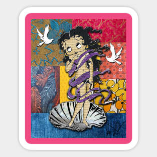 Betty Boop Birth of Venus Sticker